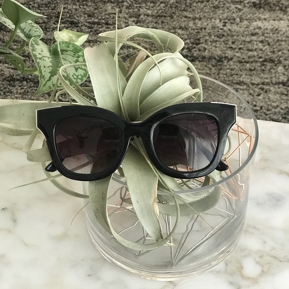 Black with metal accent sunglasses